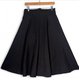 Chicwish Black Full Circle Midi Skirt | NWT | Size Large